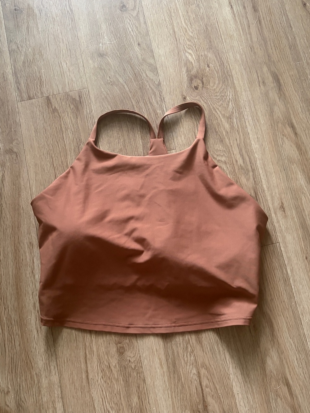 Old Navy Women's athletic Crop Top in Rust